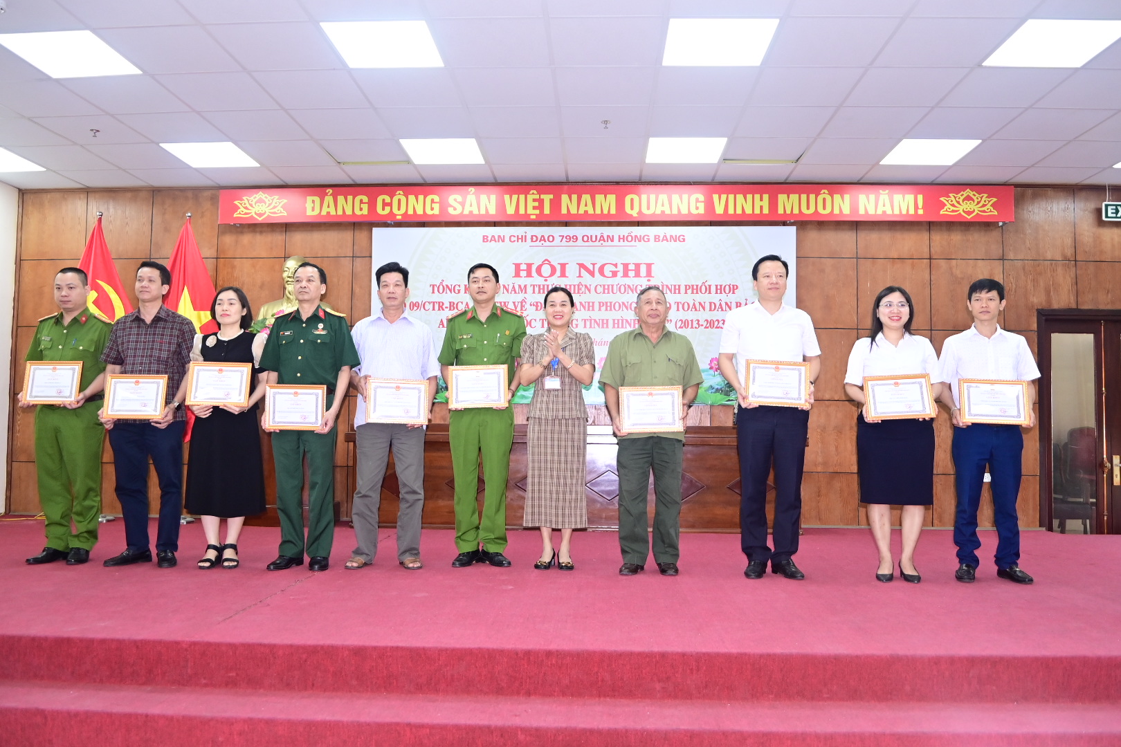 Quận Hồng Bàng: Gắn kết công tác xây dựng phong trào toàn dân bảo vệ an ninh Tổ quốc với các phong trào cách mạng, các nhiệm vụ phát triển kinh tế - xã hội